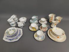 A 1930's 21 piece Royal Albert bluebell tea set fo