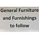 General Furniture & Furnishings to follow