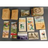 Approx. 338 postcards & cards including numerous T
