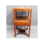 A c.1900 mahogany washstand, 26.5in high £10-15