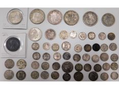 A quantity of pre-1947 coinage 162.9g twinned with