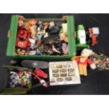 A quantity of mixed toys including Rupert Bear, a