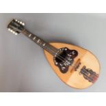 An Italian Gennaro Maglioni of Napoli mandolin wit