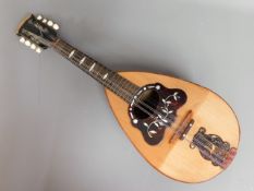 An Italian Gennaro Maglioni of Napoli mandolin wit