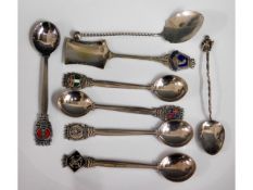 A quantity of silver & white metal spoons, 101.9g