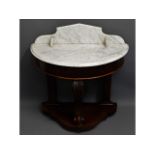 A late Victorian wash stand, 36.5in wide x 17.5in