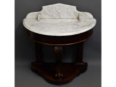 A late Victorian wash stand, 36.5in wide x 17.5in