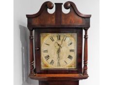 A c.1780 oak cased long case clock "Hubbard", 80.7