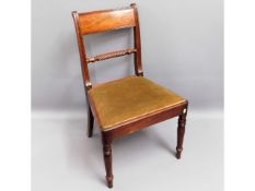 A Regency period mahogany dining chair