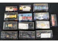 A quantity of vintage Scalextric toy cars, some a/