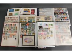 A quantity of mixed stock books & albums, seven in