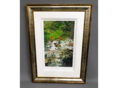 A framed limited edition print 124/195 by Rolf Har