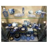 A quantity of jasper ware type ceramics including
