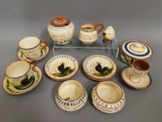 A small quantity of Torquay pottery wares