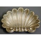 An Italian 0.800 silver shell trinket dish, 29.2g