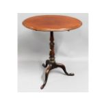 A Victorian mahogany tilt top table