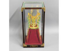 A Kum Kwan-Chong gold crown replica, 24ct gold pla