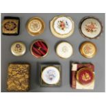 A quantity of eleven vintage compacts including th