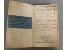 An 1801 Common Prayer Book