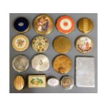 A quantity of twelve vintage compacts including tw