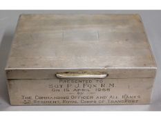 A 1960's Birmingham silver box by W. T. Toghill in