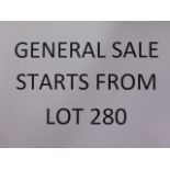 General Sale Starts From Lot 280