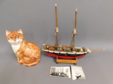 A model boat by WJC of Helier twinned with a Babba