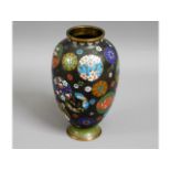 A c.1900 Oriental cloisonne vase, 7in tall