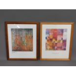 Two framed prints by Klimt & Klee