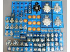 A quantity of approx. 92 resin mounted police meda