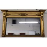 An early 19thC. Regency period over mantle gilt wo