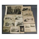 A quantity of mixed 18th/19thC. prints including s