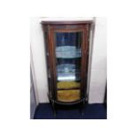 An antique French Louis XV style display cabinet,