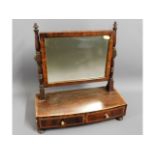 A c.1900 dressing table mirror with two drawers, 1