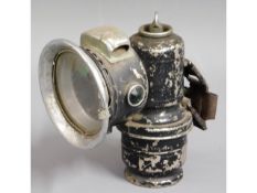 A Joseph Lucas carbide lamp