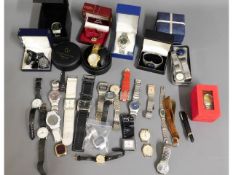 A collection of wrist watches including Ferrari, I