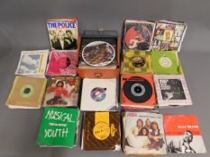 A large quantity of vinyl singles including Nazere