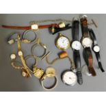 A collection of pocket & wrist watches
