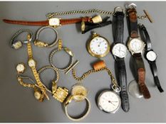 A collection of pocket & wrist watches