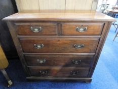 An Edwardian mahogany chest of drawers, 40.5in wid