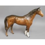 A large Beswick racehorse, 12in tall