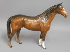 A large Beswick racehorse, 12in tall