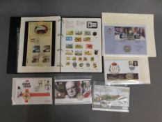 Five coin covers & a part filled stamp album