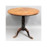 A 19thC. mahogany tilt top occasional table