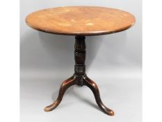 A 19thC. mahogany tilt top occasional table
