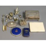 A quantity of mixed items including a silver plate