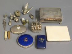 A quantity of mixed items including a silver plate