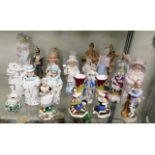 A quantity of mixed continental porcelain figures