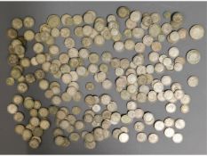 A quantity of post-1919 & pre-1947 coinage, mixed grades, approx. 1150g