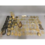 A quantity of horse brasses & other items